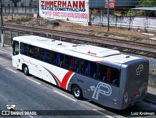 Paraibuna Transportes 16006 na cidade de Juiz de Fora, Minas Gerais, Brasil, por Luiz Krolman. ID da foto: 8115564.