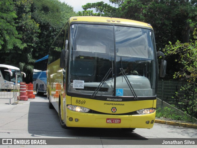 Viação Itapemirim 8869 na cidade de São Paulo, São Paulo, Brasil, por Jonathan Silva. Número da foto: #8115488.