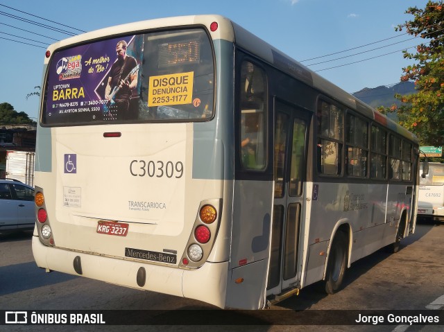 Transportes Futuro C30309 na cidade de Rio de Janeiro, Rio de Janeiro, Brasil, por Jorge Gonçalves. ID da foto: 8116616.