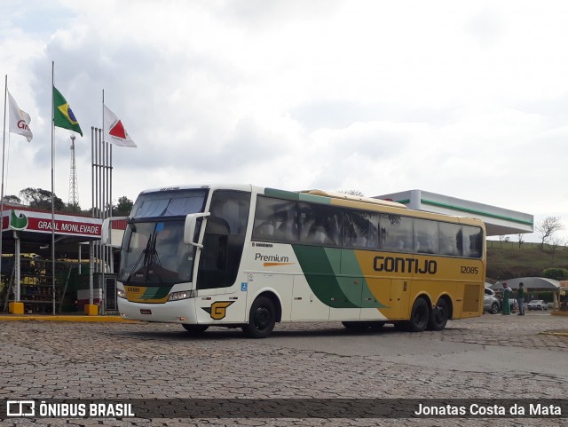 Empresa Gontijo de Transportes 12085 na cidade de João Monlevade, Minas Gerais, Brasil, por Jonatas Costa da Mata. ID da foto: 8117578.