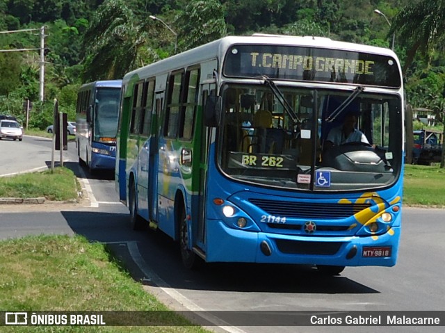 Santa Zita Transportes Coletivos 21144 na cidade de Viana, Espírito Santo, Brasil, por Carlos Gabriel  Malacarne. Número da foto: #8117958.