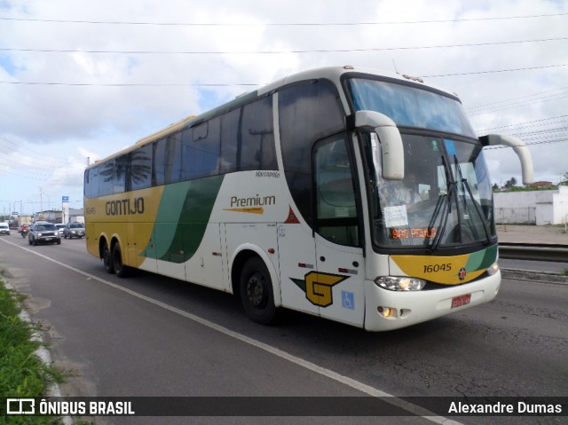 Empresa Gontijo de Transportes 16045 na cidade de Bayeux, Paraíba, Brasil, por Alexandre Dumas. ID da foto: 8116971.