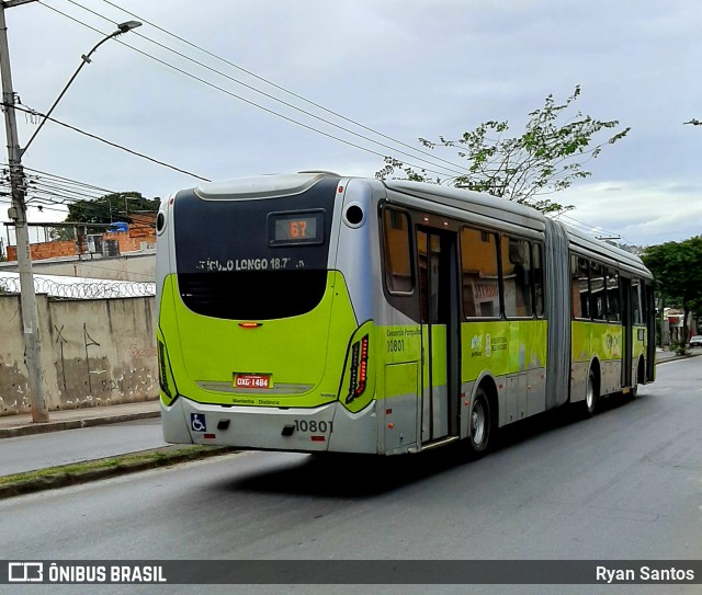 Viação Jardins 10801 na cidade de Belo Horizonte, Minas Gerais, Brasil, por Ryan Santos. ID da foto: 8066626.