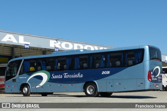 Santa Teresinha Transporte e Turismo - Brusquetur 2031 na cidade de Balneário Camboriú, Santa Catarina, Brasil, por Francisco Ivano. Número da foto: #8067682.