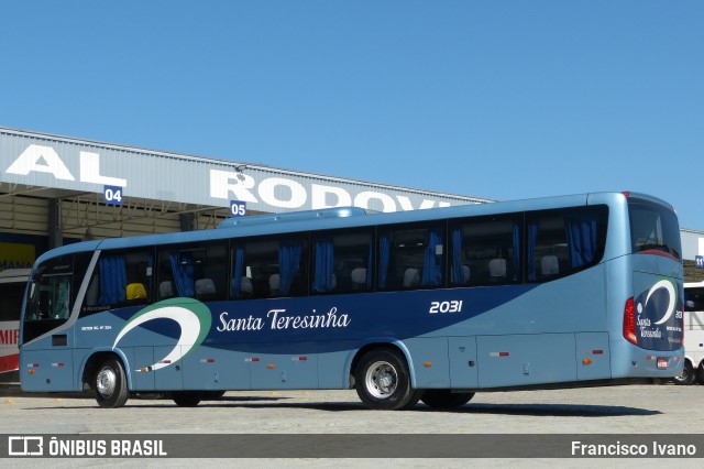 Santa Teresinha Transporte e Turismo - Brusquetur 2031 na cidade de Balneário Camboriú, Santa Catarina, Brasil, por Francisco Ivano. ID da foto: 8067682.