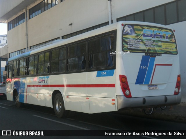 BRT - Barroso e Ribeiro Transportes 114 na cidade de Teresina, Piauí, Brasil, por Francisco de Assis Rodrigues da Silva. Número da foto: #8065538.