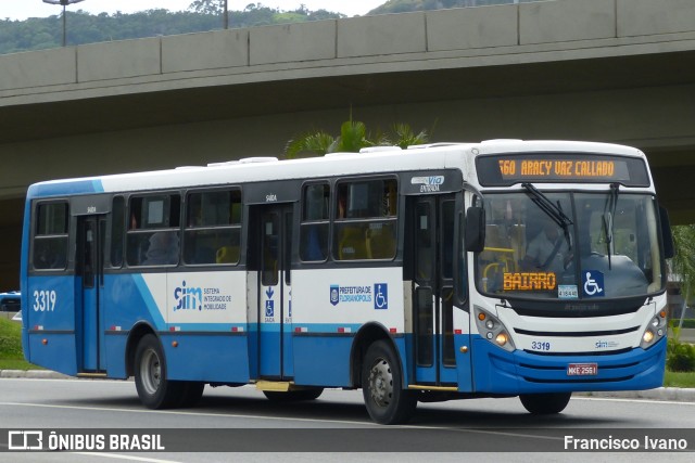 Emflotur - Empresa Florianópolis de Transportes Coletivos 3319 na cidade de Florianópolis, Santa Catarina, Brasil, por Francisco Ivano. Número da foto: #8067755.