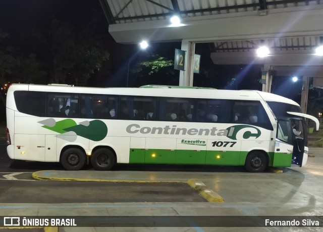 Viação Continental de Transportes 1077 na cidade de Franca, São Paulo, Brasil, por Fernando Silva. Número da foto: #8067162.
