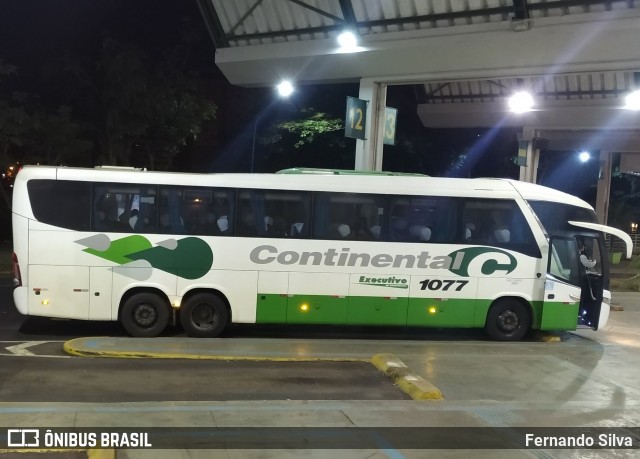 Viação Continental de Transportes 1077 na cidade de Franca, São Paulo, Brasil, por Fernando Silva. ID da foto: 8067162.