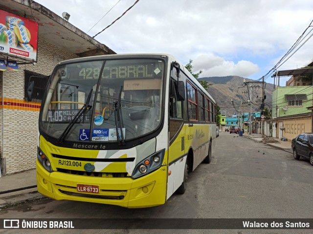Viação Nilopolitana RJ 123.004 na cidade de Nova Iguaçu, Rio de Janeiro, Brasil, por Walace dos Santos. Número da foto: #8065958.