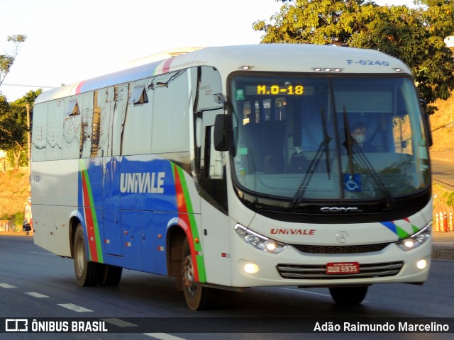 Univale Transportes F-0240 na cidade de Belo Horizonte, Minas Gerais, Brasil, por Adão Raimundo Marcelino. ID da foto: 8068830.