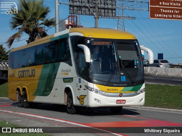 Empresa Gontijo de Transportes 19390 na cidade de Vitória, Espírito Santo, Brasil, por Whitiney Siqueira. ID da foto: 8066132.