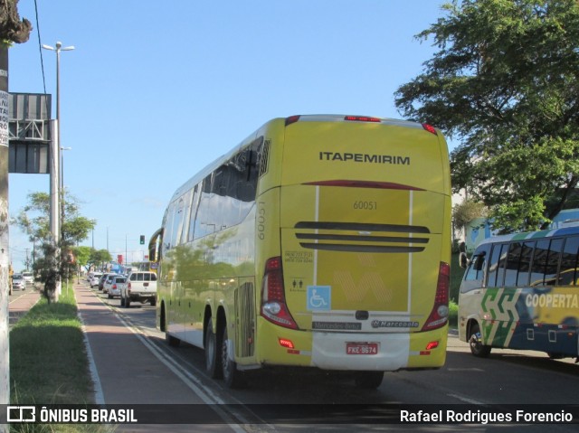 Viação Itapemirim 60051 na cidade de Aracaju, Sergipe, Brasil, por Rafael Rodrigues Forencio. Número da foto: #8065180.