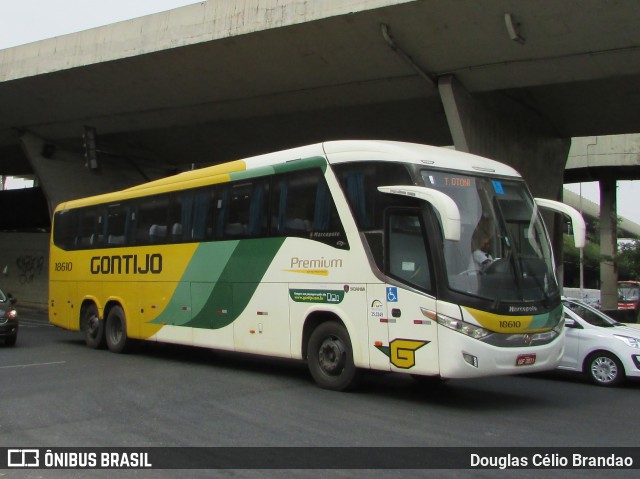 Empresa Gontijo de Transportes 18610 na cidade de Belo Horizonte, Minas Gerais, Brasil, por Douglas Célio Brandao. ID da foto: 8067452.