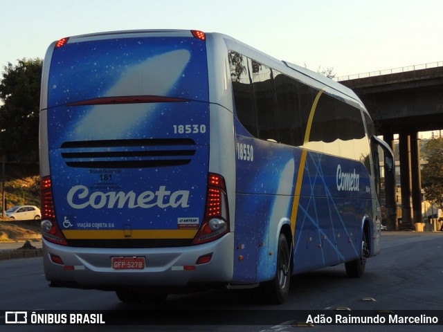 Viação Cometa 18530 na cidade de Belo Horizonte, Minas Gerais, Brasil, por Adão Raimundo Marcelino. ID da foto: 8068492.