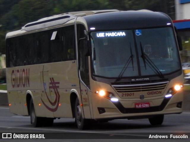 Gidion Transporte e Turismo 21901 na cidade de Joinville, Santa Catarina, Brasil, por Andrews  Fuscolin. ID da foto: 8068795.