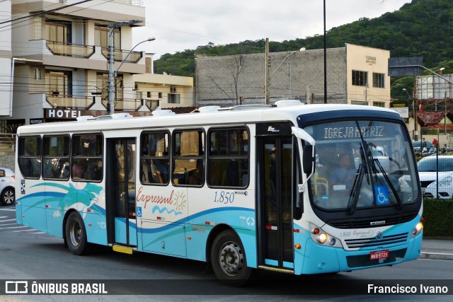 Expressul - Londpart S.A Transportes Urbanos 1850 na cidade de Balneário Camboriú, Santa Catarina, Brasil, por Francisco Ivano. ID da foto: 8067643.