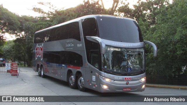 Auto Viação 1001 108.690 na cidade de São Paulo, São Paulo, Brasil, por Alex Ramos Ribeiro. ID da foto: 8068097.