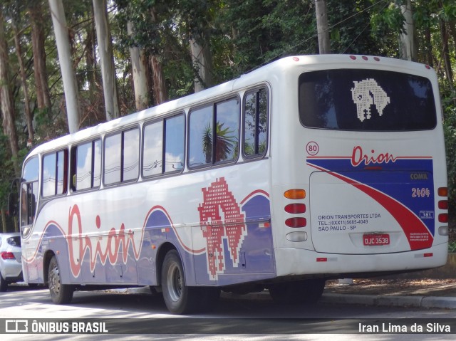 Turismo e Fretamento Orion Transportes 2404 na cidade de São Paulo, São Paulo, Brasil, por Iran Lima da Silva. ID da foto: 8066646.