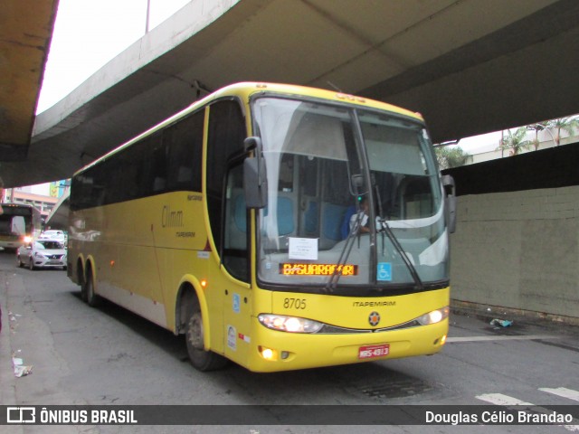 Viação Itapemirim 8705 na cidade de Belo Horizonte, Minas Gerais, Brasil, por Douglas Célio Brandao. ID da foto: 8119620.