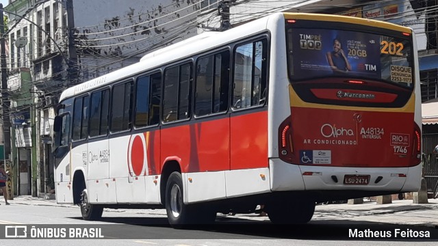 Auto Viação Alpha A48134 na cidade de Rio de Janeiro, Rio de Janeiro, Brasil, por Matheus Feitosa . Número da foto: #8119787.
