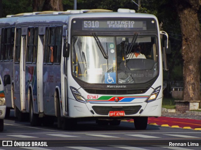 Consórcio Unitrans - 07 > Transnacional 07147 na cidade de João Pessoa, Paraíba, Brasil, por Rennan Lima. Número da foto: #8119220.