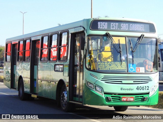 Urca Auto Ônibus 40612 na cidade de Belo Horizonte, Minas Gerais, Brasil, por Adão Raimundo Marcelino. ID da foto: 8121655.