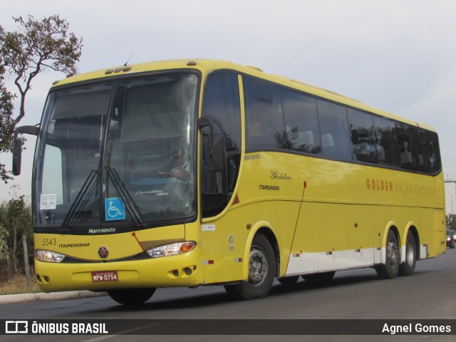 Viação Itapemirim 5543 na cidade de Brasília, Distrito Federal, Brasil, por Agnel Gomes. ID da foto: 8121807.