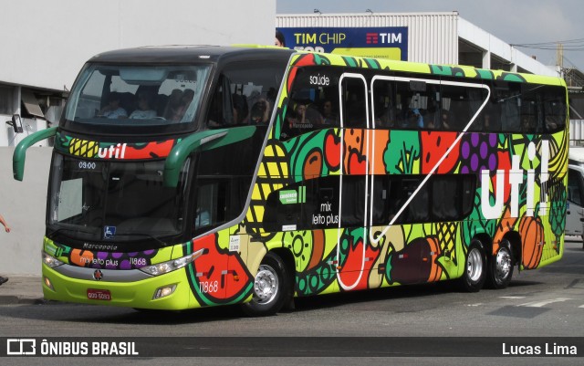 UTIL - União Transporte Interestadual de Luxo 11868 na cidade de Rio de Janeiro, Rio de Janeiro, Brasil, por Lucas Lima. Número da foto: #8121066.