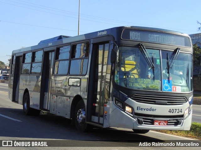 Salvadora Transportes > Transluciana 40734 na cidade de Belo Horizonte, Minas Gerais, Brasil, por Adão Raimundo Marcelino. Número da foto: #8121691.