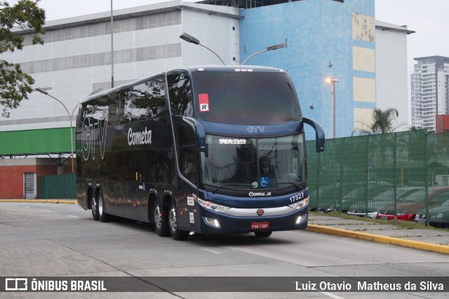 Viação Cometa 17327 na cidade de São Paulo, São Paulo, Brasil, por Luiz Otavio Matheus da Silva. ID da foto: 8120098.