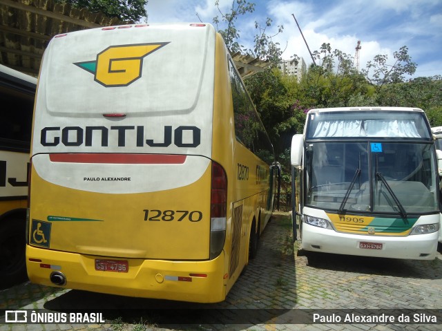 Empresa Gontijo de Transportes 12870 na cidade de Belo Horizonte, Minas Gerais, Brasil, por Paulo Alexandre da Silva. ID da foto: 8120409.