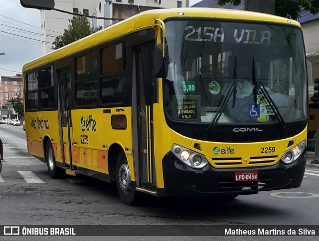 Viação Elite 2259 na cidade de Volta Redonda, Rio de Janeiro, Brasil, por Matheus Martins da Silva. Número da foto: #8118492.