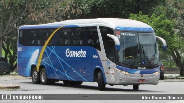 Viação Cometa 12115 na cidade de Guaratinguetá, São Paulo, Brasil, por Alex Ramos Ribeiro. ID da foto: 8121446.