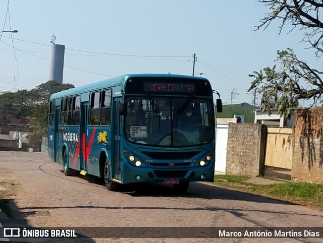 Viação Nogueira 1110 na cidade de Alegrete, Rio Grande do Sul, Brasil, por Marco Antônio Martins Dias. Número da foto: #8124582.
