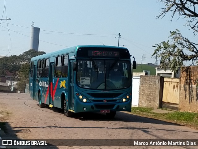 Viação Nogueira 1110 na cidade de Alegrete, Rio Grande do Sul, Brasil, por Marco Antônio Martins Dias. ID da foto: 8124582.