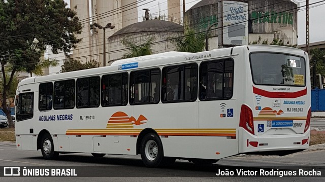 Viação Agulhas Negras RJ 169.013 na cidade de Volta Redonda, Rio de Janeiro, Brasil, por João Victor Rodrigues Rocha. ID da foto: 8122187.