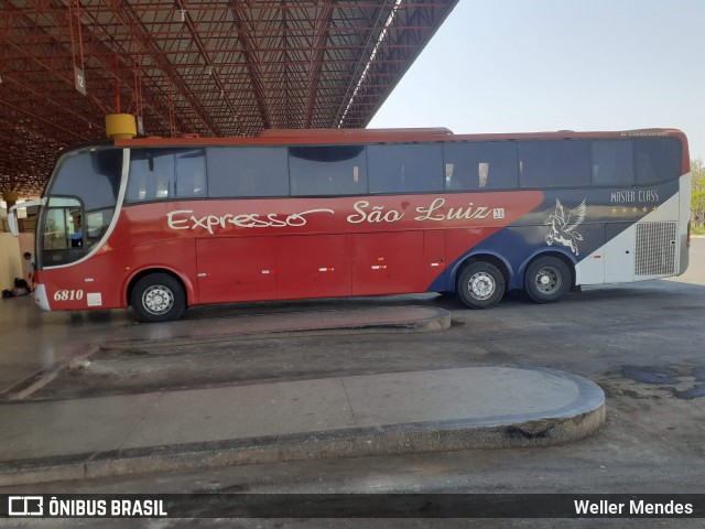 Expresso São Luiz 6810 na cidade de Barra do Garças, Mato Grosso, Brasil, por Weller Mendes . ID da foto: 8123065.