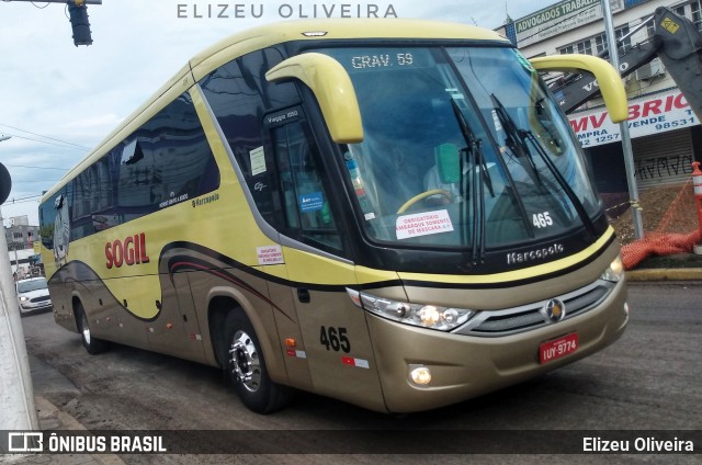 SOGIL - Sociedade de Ônibus Gigante Ltda. 465 na cidade de Gravataí, Rio Grande do Sul, Brasil, por Elizeu Oliveira. Número da foto: #8122339.