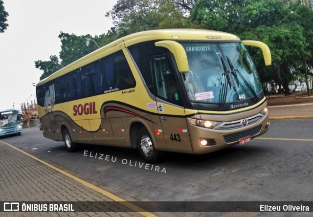 SOGIL - Sociedade de Ônibus Gigante Ltda. 443 na cidade de Gravataí, Rio Grande do Sul, Brasil, por Elizeu Oliveira. Número da foto: #8122360.