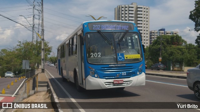 Viação São Pedro 0313006 na cidade de Manaus, Amazonas, Brasil, por Yuri Brito. ID da foto: 8124786.