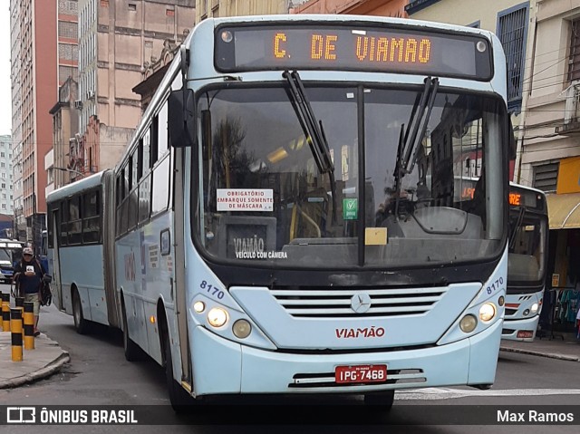 Empresa de Transporte Coletivo Viamão 8170 na cidade de Porto Alegre, Rio Grande do Sul, Brasil, por Max Ramos. ID da foto: 8122262.