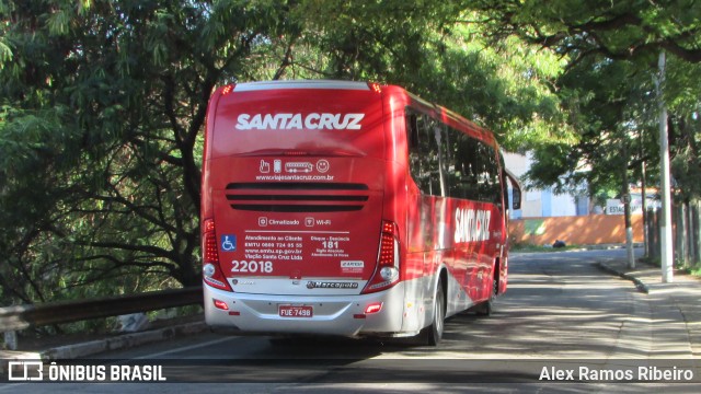 Viação Santa Cruz 22018 na cidade de São Paulo, São Paulo, Brasil, por Alex Ramos Ribeiro. ID da foto: 8124932.