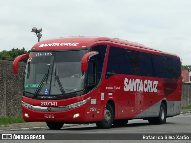 Viação Santa Cruz 207141 na cidade de São Paulo, São Paulo, Brasil, por Rafael da Silva Xarão. Número da foto: #8126735.