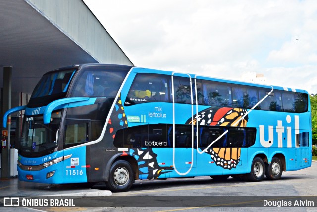 UTIL - União Transporte Interestadual de Luxo 11516 na cidade de Mogi das Cruzes, São Paulo, Brasil, por Douglas Alvim. Número da foto: #8126548.