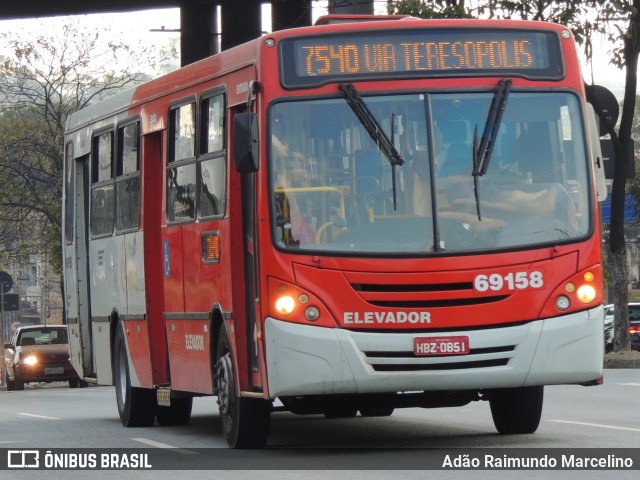 Viação Santa Edwiges 69158 na cidade de Belo Horizonte, Minas Gerais, Brasil, por Adão Raimundo Marcelino. Número da foto: #8127014.