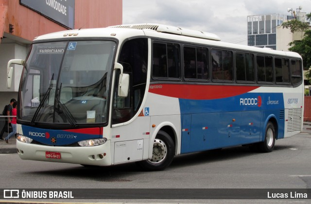 Viação Riodoce 80709 na cidade de Rio de Janeiro, Rio de Janeiro, Brasil, por Lucas Lima. ID da foto: 8126587.