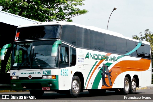 Empresa de Transportes Andorinha 4280 na cidade de Assis, São Paulo, Brasil, por Francisco Ivano. ID da foto: 8126944.