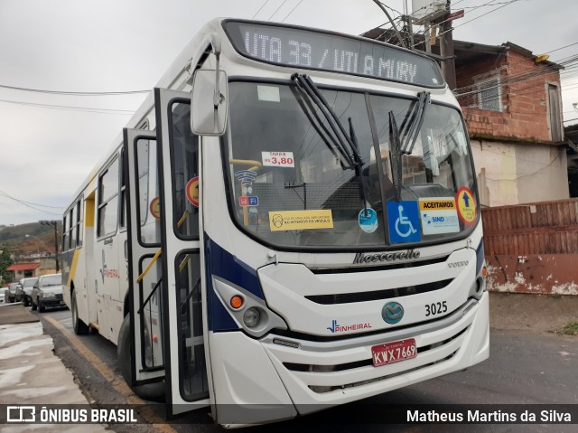 Viação Pinheiral 3025 na cidade de Volta Redonda, Rio de Janeiro, Brasil, por Matheus Martins da Silva. Número da foto: #8129424.