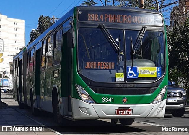 Sudeste Transportes Coletivos 3341 na cidade de Porto Alegre, Rio Grande do Sul, Brasil, por Max Ramos. ID da foto: 8129400.